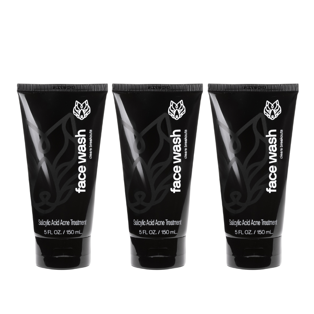 Charcoal Face Wash - 3 Pack [Save 20%] | Black Wolf