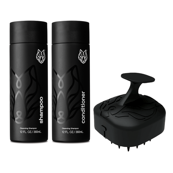 Sonic Scalp Scrubber + Shampoo + Conditioner