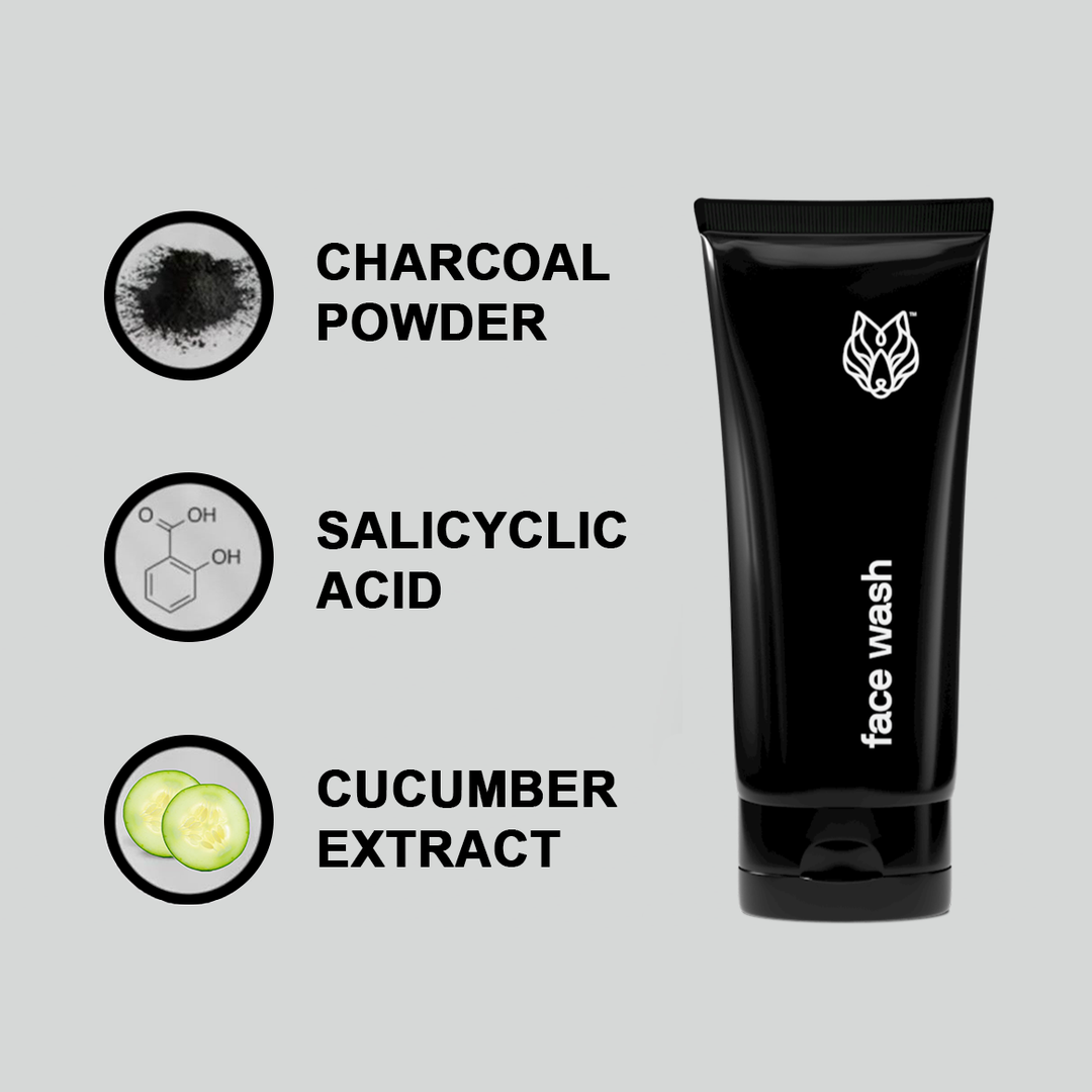 Charcoal Face Wash (For Oily Skin) Black Wolf